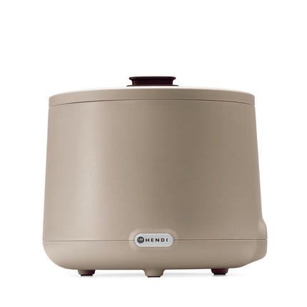 HENDI Suppenkessel UNIQ – 8 l – 230 V / 500 W – designed by Robert Bronwasser – Beige – Ø 365 × H 325 mm – Produktansicht