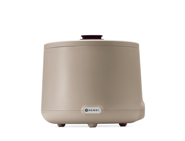 HENDI Suppenkessel UNIQ – 8 l – 230 V / 500 W – designed by Robert Bronwasser – Beige – Ø 365 × H 325 mm – Produktansicht