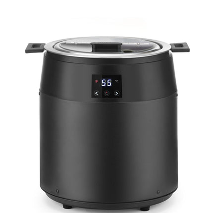 HENDI Suppenkessel ohne Wasser –  10 l – 230 V / 450 W – Schwarz – Ø 330 × H 398 mm – Weitere Produktansicht