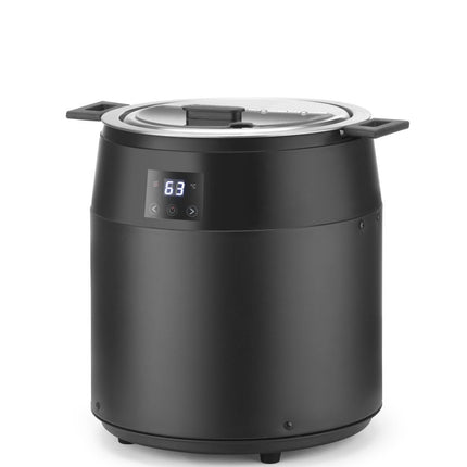 HENDI Suppenkessel ohne Wasser –  10 l – 230 V / 450 W – Schwarz – Ø 330 × H 398 mm – Detailansicht 2