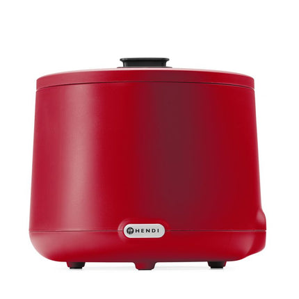 HENDI Suppenkessel UNIQ – designed by Robert Bronwasser – 8 l – Rot – 230 V / 500 W – Ø 365 × H 325 mm – Produktansicht