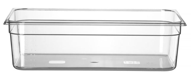 HENDI Gastronorm-Behälter 1 / 1 – Profi Line – GN 1 / 1 – 21 l – Transparent – 530 × 325 × 150 mm – Produktansicht
