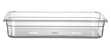 HENDI Gastronorm-Behälter 1 / 1 – Profi Line – GN 1 / 1 – 14 l – Transparent – 530 × 325 × 100 mm – Produktansicht