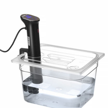 HENDI Gastronorm-Deckel mit Sous-Vide-Stab-Aussparung – GN 1 / 2 – Transparent – 265 × 325 mm – weitere Produktansicht