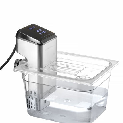 HENDI Gastronorm-Deckel mit Sous-Vide-Stab-Aussparung – GN 1 / 2 – Transparent – 265 × 325 mm – weitere Produktansicht