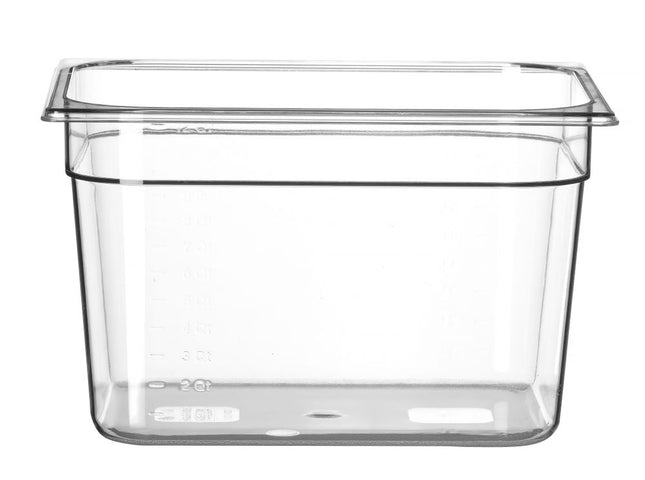 HENDI Gastronorm-Behälter 1 / 2 – Profi Line – GN 1 / 2 – 12.5 l – Transparent – 325 × 265 × 200 mm – Produktansicht