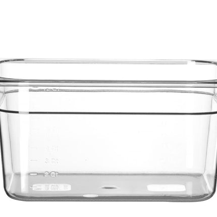 HENDI Gastronorm-Behälter 1 / 2 – Profi Line – GN 1 / 2 – 9.5 l – Transparent – 325 × 265 × 150 mm – Produktansicht