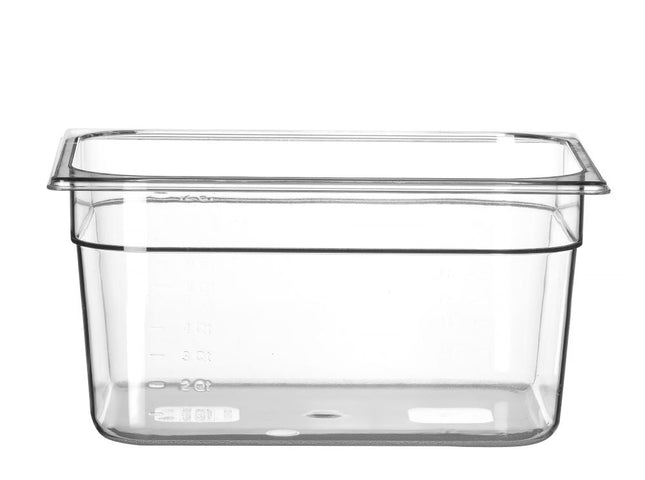 HENDI Gastronorm-Behälter 1 / 2 – Profi Line – GN 1 / 2 – 9.5 l – Transparent – 325 × 265 × 150 mm – Produktansicht
