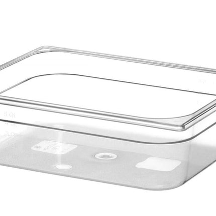 HENDI Gastronorm-Behälter 1 / 2 – Profi Line – GN 1 / 2 – 6.5 l – Transparent – 325 × 265 × 100 mm – weitere Produktansicht