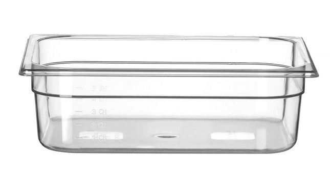 HENDI Gastronorm-Behälter 1 / 2 – Profi Line – GN 1 / 2 – 6.5 l – Transparent – 325 × 265 × 100 mm – Produktansicht