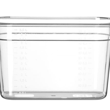 HENDI Gastronorm-Behälter 1 / 3 – Profi Line – GN 1 / 3 – 7.8 l – Transparent – 325 × 176 × 200 mm – Produktansicht