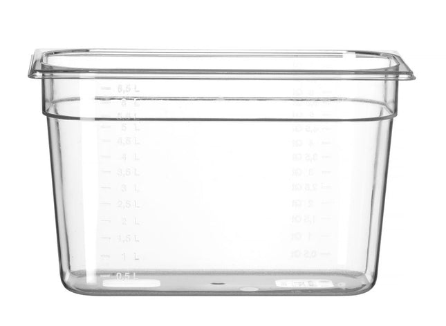HENDI Gastronorm-Behälter 1 / 3 – Profi Line – GN 1 / 3 – 7.8 l – Transparent – 325 × 176 × 200 mm – Produktansicht