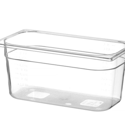 HENDI Gastronorm-Behälter 1 / 3 – Profi Line – GN 1 / 3 – 5.7 l – Transparent – 325 × 176 × 150 mm – weitere Produktansicht