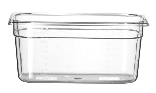 HENDI Gastronorm-Behälter 1 / 3 – Profi Line – GN 1 / 3 – 5.7 l – Transparent – 325 × 176 × 150 mm – Produktansicht