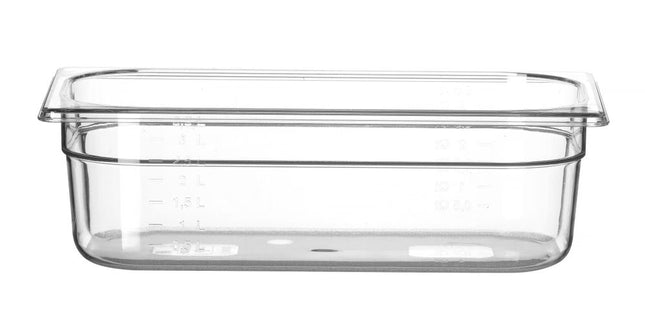 HENDI Gastronorm-Behälter 1 / 3 – Profi Line – GN 1 / 3 – 4 l – Transparent – 325 × 176 × 100 mm – Produktansicht