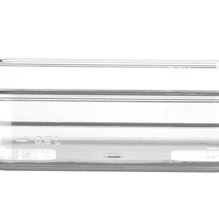 HENDI Gastronorm-Behälter 1 / 4 – Profi Line – GN 1 / 4 – 1.8 l – Transparent – 265 × 162 × 65 mm – Produktansicht