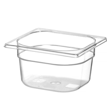 HENDI Gastronorm-Behälter 1 / 6 – Profi Line – GN 1 / 6 – 1.6 l – Transparent – 176 × 162 × 100 mm – weitere Produktansicht
