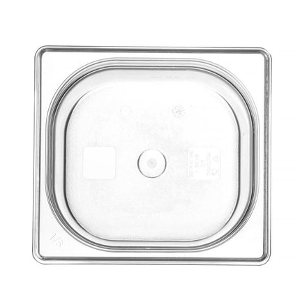HENDI Gastronorm-Behälter 1 / 6 – Profi Line – GN 1 / 6 – 1.6 l – Transparent – 176 × 162 × 100 mm – weitere Produktansicht