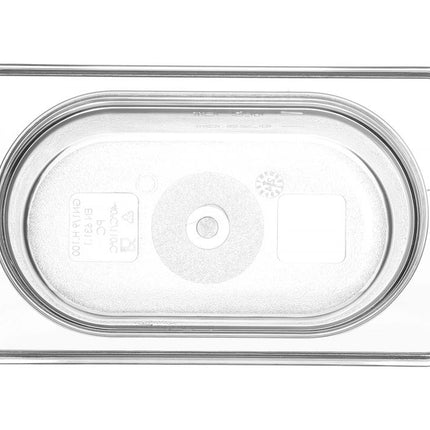 HENDI Gastronorm-Behälter 1 / 9 – Profi Line – GN 1 / 9 – 1 l – Transparent – 176 × 108 × 100 mm – weitere Produktansicht