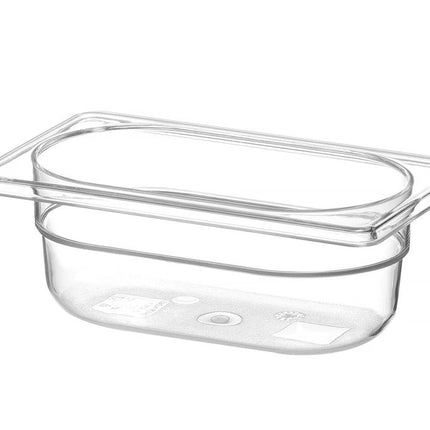 HENDI Gastronorm-Behälter 1 / 9 – Profi Line – GN 1 / 9 – 0.6 l – Transparent – 176 × 108 × 65 mm – weitere Produktansicht