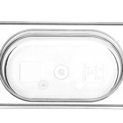 HENDI Gastronorm-Behälter 1 / 9 – Profi Line – GN 1 / 9 – 0.6 l – Transparent – 176 × 108 × 65 mm – weitere Produktansicht