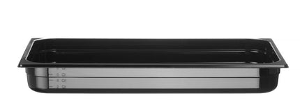 HENDI Gastronorm-Behälter 1 / 1 – Profi Line – GN 1 / 1 – 9 l – Schwarz – 530 × 325 × 65 mm – Produktansicht