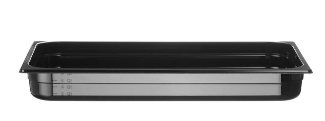 HENDI Gastronorm-Behälter 1 / 1 – Profi Line – GN 1 / 1 – 9 l – Schwarz – 530 × 325 × 65 mm – Produktansicht