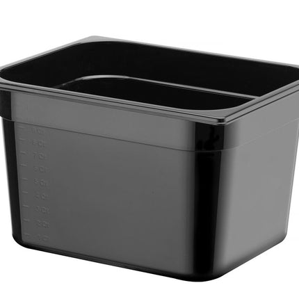 HENDI Gastronorm-Behälter 1 / 2 – Profi Line – 12.5 l – Schwarz – 325 × 265 × 200 mm – weitere Produktansicht
