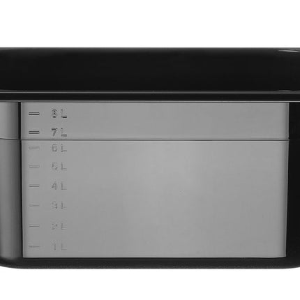 HENDI Gastronorm-Behälter 1 / 2 – Profi Line – GN 1 / 2 – 9.5 l – Schwarz – 325 × 265 × 150 mm – Produktansicht