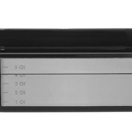 HENDI Gastronorm-Behälter 1 / 2 – Profi Line – GN 1 / 2 – 6.5 l – Schwarz – 325 × 265 × 100 mm – Produktansicht
