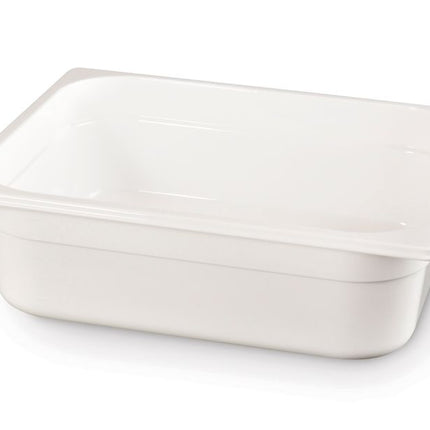 HENDI Gastronorm-Behälter 1 / 2 – GN 1 / 2 – 6.5 l – Weiß – 325 × 265 × 100 mm – Produktansicht