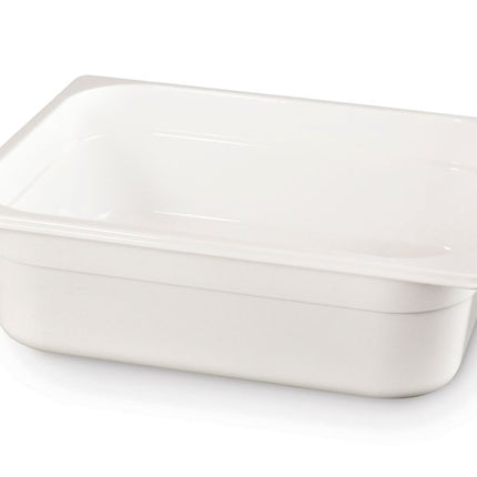 HENDI Gastronorm-Behälter 1 / 2 – GN 1 / 2 – 4 l – Weiß – 325 × 265 × 65 mm – Produktansicht