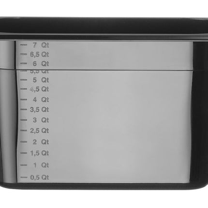 HENDI Gastronorm-Behälter 1 / 3 – Profi Line – GN 1 / 3 – 7.8 l – Schwarz – 325 × 176 × 200 mm – Produktansicht