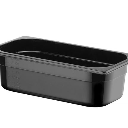 HENDI Gastronorm-Behälter 1 / 3 – Profi Line – GN 1 / 3 – 4 l – Schwarz – 325 × 176 × 100 mm – weitere Produktansicht