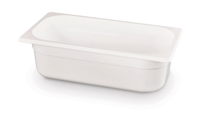 HENDI Gastronorm-Behälter 1 / 3 – GN 1 / 3 – 4 l – Weiß – 325 × 176 × 100 mm – Produktansicht