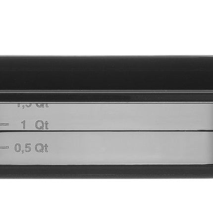 HENDI Gastronorm-Behälter 1 / 4 – Profi Line – GN 1 / 4 – 1.8 l – Schwarz – 265 × 162 × 65 mm – Produktansicht