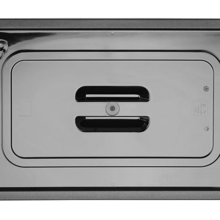HENDI Gastronorm-Deckel – GN 1 / 1 – Schwarz – 530 × 325 mm – weitere Produktansicht