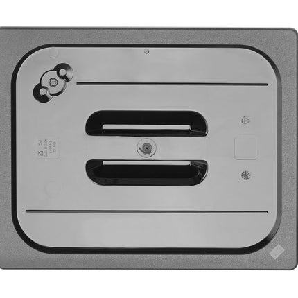 HENDI Gastronorm-Deckel – GN 1 / 2 – Schwarz – 325 × 265 mm – weitere Produktansicht