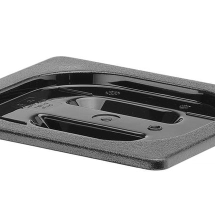 HENDI Gastronorm-Deckel – GN 1 / 6 – Schwarz – 176 × 162 mm – Produktansicht