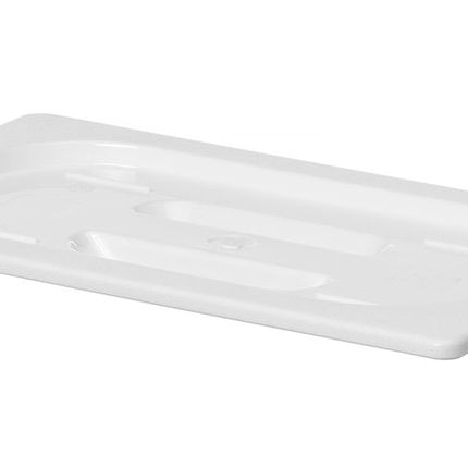 HENDI Gastronorm Deckel – GN 1 / 4 – Weiß – 265 × 162 mm – Produktansicht