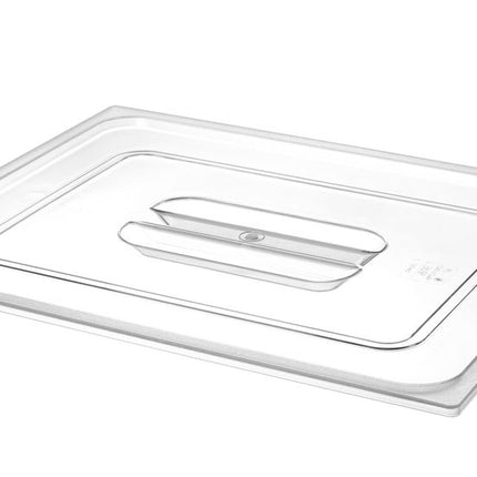 HENDI Gastronorm-Deckel – GN 2 / 1 – Transparent – 650 × 530 mm – Produktansicht