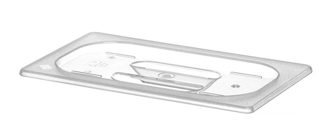 HENDI Gastronorm-Deckel – GN 1 / 4 – Transparent – 265 × 162 mm – Produktansicht