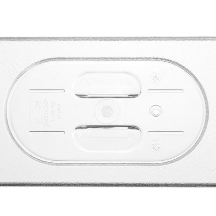 HENDI Gastronorm-Deckel – GN 1 / 9 – Transparent – 176 × 108 mm – weitere Produktansicht