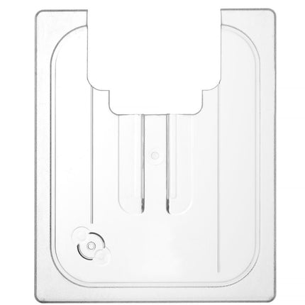 HENDI Gastronorm-Deckel mit Sous-Vide-Stab-Aussparung – GN 1 / 2 – Transparent – 265 × 325 mm – Produktansicht