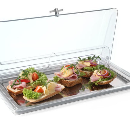 HENDI Präsentationshaube GN 1 / 1 – GN 1 / 1 – 545 × 335 × 95 mm – weitere Produktansicht