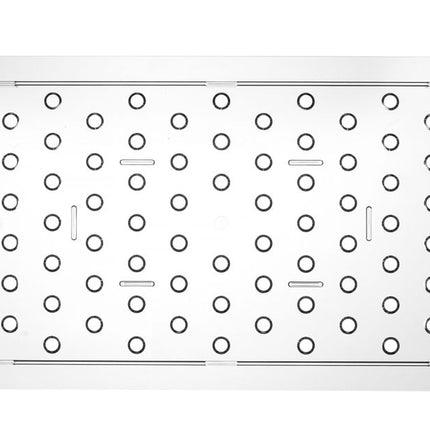 HENDI Perforiertes Abtropfgitter für Gastronorm-Behälter aus Polycarbonat – Profi Line – GN 1 / 1 – Transparent – 467 × 263 mm – weitere Produktansicht