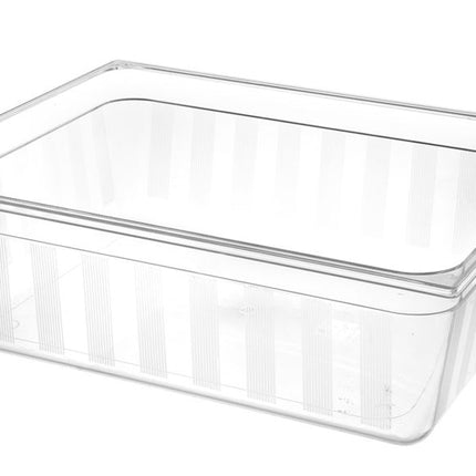 HENDI Gastronorm-Behälter 2 / 1 – GN 2 / 1 – 58 l – Transparent – 650 × 530 × 200 mm – Produktansicht