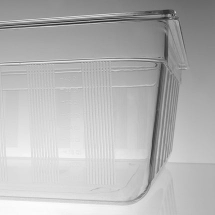 HENDI Gastronorm-Behälter 2 / 1 – GN 2 / 1 – 58 l – Transparent – 650 × 530 × 200 mm – weitere Produktansicht
