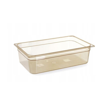HENDI Gastronorm-Behälter 1 / 1 – hochtemperaturbeständig – GN 1 / 1 – 9 l – Transparent – 530 × 325 × 65 mm – Produktansicht