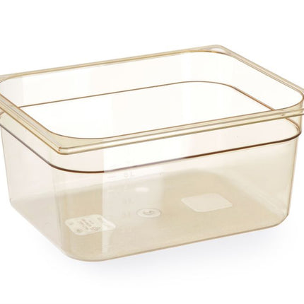 HENDI Gastronorm-Behälter 1 / 2 – hochtemperaturbeständig – GN 1 / 2 – 4 l – Transparent – 325 × 265 × 65 mm – Produktansicht